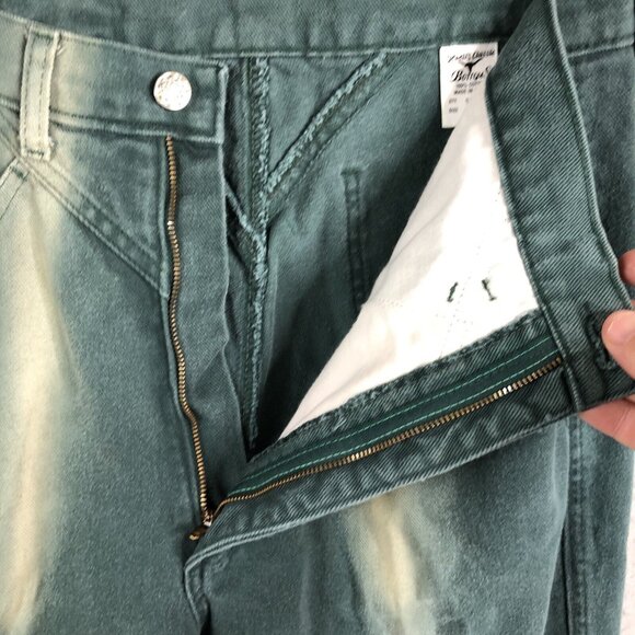 Vintage Jewells Classic Bottoms Jeans Juniors 13 Green Faded Bareback Riding - Picture 14 of 16